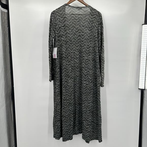 Lularoe Sarah Duster Sweater Womens Medium Green Cardigan Long NWT - Picture 5 of 14